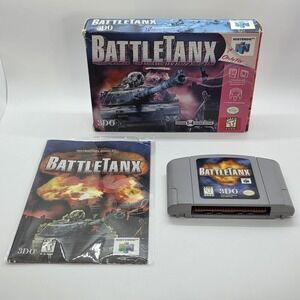 BattleTanx‎ (Nintendo 64, 1998) N64 Complete CIB Box w/ Manual Tested Authentic
